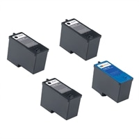 Dell V305/305W 4-Pack Ink bundle: 3 x High Yield Black Ink Cartridge / 1 x High Yield Color Ink Cartridge (Series 9)