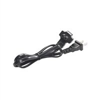 2-Prong/3-Wire Flat US Power Cord for Select Dell Systems – 6 ft