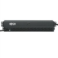 TrippLite 13 NEMA 5-15/20R outlets PDU1220 Single-Phase Basic 1U Horizontal Rackmount Power Distribution Unit