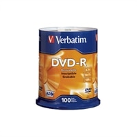 4.7 GB 16X  Branded DVD-R Spindle - 100-Pack