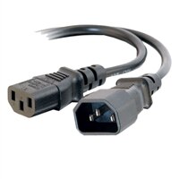 C2G Computer 18 AWG IEC320C14 to IEC320C13 Power Extension Cord - 6 ft