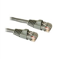 CablesToGo CAT5e 350 MHz RJ-45 Male to Male  Snagless Gray Patch Cable - 25 ft