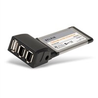 Belkin USB 2.0 and FireWire ExpressCard USB / FireWire adapter - 2 ports