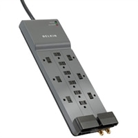 12-Outlet Home Office Surge Protector with 8 ft Cord