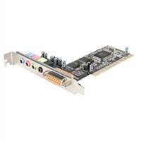 4 Channel PCI Sound Card with AC97 3D Audio Effects