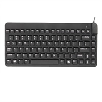 Slim Cool Washable Sealed Waterproof Keyboard - Black