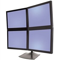 DS100 QUAD-MONITOR DESK STAND 4-MONITORS SQUARE 2UP/2DOWN 1-BASE
