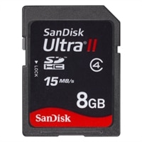 8 GB Ultra II SDHC Flash Memory Card