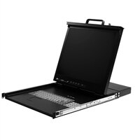 17-inch 1U Rack Mount LCD Console with Integrated 16-Port KVM Switch