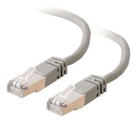 Shielded CAT5e Molded Gray Patch Cable - 25 ft