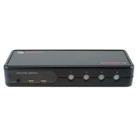 4-Port SwitchView 100 DVI-I and USB KVM Switch with Audio Cable