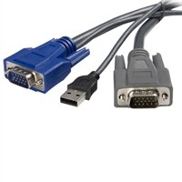 Ultra-Thin USB VGA 2-in-1 KVM Cable-6 ft