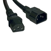 6FT 15A 14AWG SJT  C13/C14 100-230V AC POWER CORD