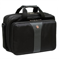 Swiss Gear LEGACY Checkpoint Friendly Double Gusset Computer Case - Fits Laptops with Screen Sizes Up to 15.6-inch - Black