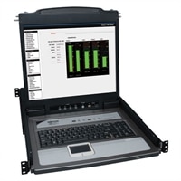 TrippLite 8-Port NetDirector 1U Rackmount Console KVM Switch with 19-inch LCD and 8 PS2/USB Combo Cables