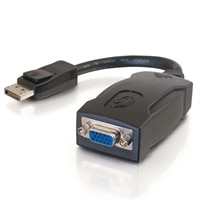 C2G 54129 8-inch Display Port 1.1 Male - HD15 VGA Active Adapter Cable Female- Black