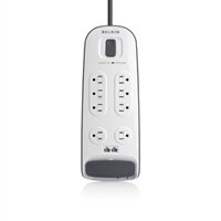 8-Outlet Surge Protector with 6 ft Power Cord