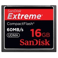SanDisk 16GB Extreme CompactFlash Memory Card
