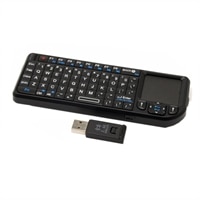 Candyboard Wireless Mini Keyboard with Touchpad - Black