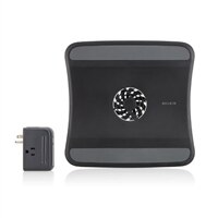 Belkin Laptop Black Cooling Pad and Travel Surge Protector with Hidden Swivel Plug Bundle