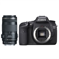 Canon EOS 7D Black 18 MP Digital SLR Camera with EF 70-300 mm f/4-5.6 IS USM Telephoto Lens