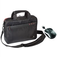 Logitech M125 Netbook Mouse with Targus 2110 Carrying Case - Fits Laptops with Screen Sizes Up to 10.2-inch Bundle