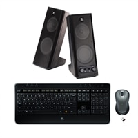 Logitech Wireless Combo MK520 with X-140 Speakers