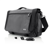 Belkin Halo Messenger Laptop Case with Retractable USB Travel Mouse Bundle