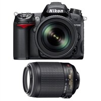 D7000 16.2 MP Digital SLR Camera with 55-200 mm Nikkor Lens Bundle
