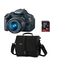 Canon EOS Rebel T3i EF-S 18-55mm Digital SLR Camera with 8GB SDHC Memory and Shoulder Bag