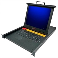 1U 17IN LCD CONSOLE W/PS2 TRACKBALL US KEYBOARD/US POWER