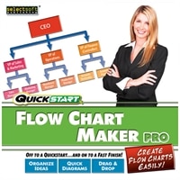 Quickstart Flow Chart Maker Pro - Complete package - 1 user - Win