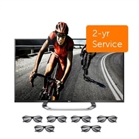 LG 55-inch LED TV - 55LM7600 1080p 120Hz Smart 3D HDTV with Six Pairs of 3D Glasses