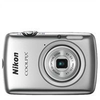 Nikon Coolpix S01 Silver 10.1 MP 3x Zoom Ultra Compact Digital Camera