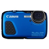 CANON Canon PowerShot D30 Point & Shoot Camera 5x Optical Zoom Waterproof 12.1 Megapixel - blue