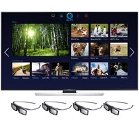 SAMSUNG Samsung 75 Inch LED Smart TV UN75HU8550 3D HDTV with 3D glasses (4pcs)