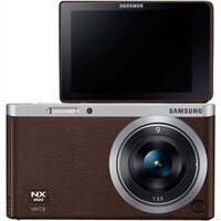 SAMSUNG Samsung NX mini 20.5 MP Digital SLR SMART Camera with NX-M 9mm lens - Brown