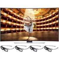 SAMSUNG Samsung 78 Inch 4K LED Smart TV UN78HU9000 3D UHDTV with 3D glasses (4pcs)