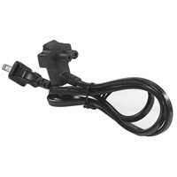 Refurbished: 2-Wire Flat 125 Volt US Power Cord - 3.28 ft for Select Dell Inspiron / Latitude / Vostro Laptops / Precision Mobile Workstations