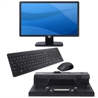 Dell E Series E2313H 23" Widescreen Monitor & E-Port Replicator w/ Wireless Keyboard & Mouse Combo