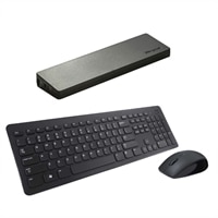 Dell KM632 Wireless Keyboard and Mouse with Targus Universal USB 2.0 Video Docking Station Bundle