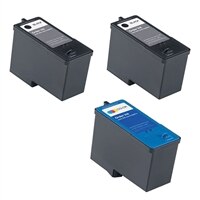DELL Dell 3 Pack: 2 x High Capacity Black and 1 x High Capacity Color Ink Cartridges (Series 9) for Dell 926 Photo All-in-One Printer