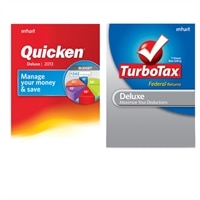 DL -Quicken Dlx. 2013 & DL -TurboTax Dlx NS TY2012 Val Pk