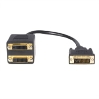Male/ Female DVI-D Digital Video Splitter Cable - 1 ft