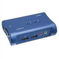 2PORT USB KVM SWITCH KIT WITH AUDIO 4FT KVM CABLES 2X