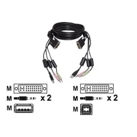 12FT USB KEYBOARD MOUSE 1 DVI CABLE SET FOR SC4UAD 1 USB 2 AUDIO