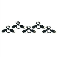 TrippLite 2 ft NEMA 5-15P to IEC-320-C13 18AWG Power Cord - 5 Packs