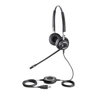 BIZ 2400 Stereo Noise Canceling Duo USB headset, Supporting the Industry's First Integrated Bluetooth Chipset for Mobile, and Applicable Bluetooth Enabled Office Phone Connectivity