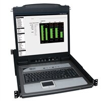 16-Port NetDirector™ Rack Console USB/PS2 KVM with 19 in LCD-Comes with x8 P778-006 USB/PS2 Combo KVM Cable Kits