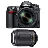 D7000 16.2 MP Digital SLR Camera with 55-200 mm Nikkor Lens Bundle